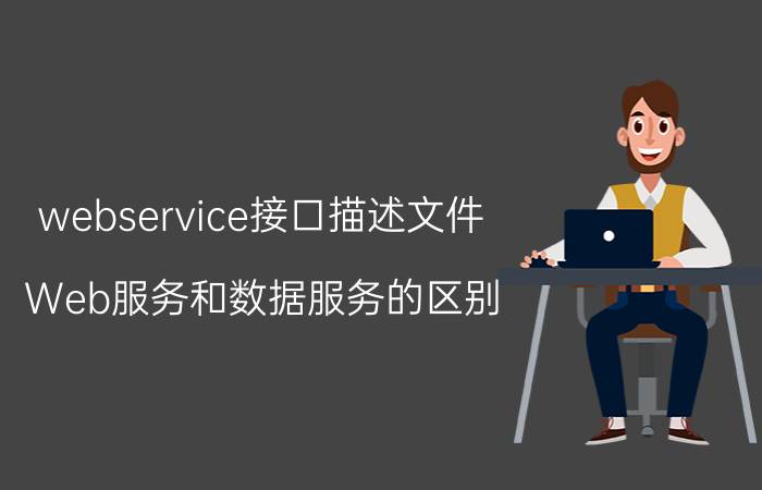 webservice接口描述文件 Web服务和数据服务的区别？